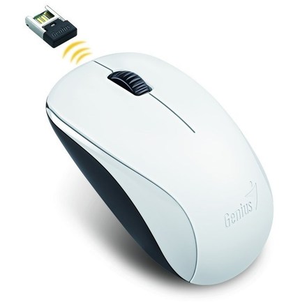 Počítačová myš Genius NX-7000 / optická / 3 tlačítka / 1200dpi - bílá