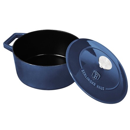 Pekáč litinový s poklicí Berlingerhaus BH-6521 20 cm Aquamarine Metallic Line (2)