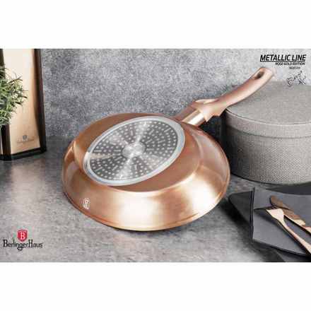 Pánev na ryby a steaky s mramorovým povrchem Berlingerhaus BH-7170 35 cm Rosegold Metallic Line (4)