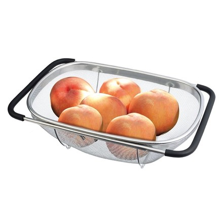 Cedník Berlingerhaus BH-7204 s výsuvnými rukojeťmi na dřez nerez Black (2)