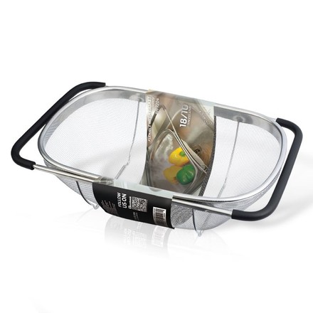 Cedník Berlingerhaus BH-7204 s výsuvnými rukojeťmi na dřez nerez Black (4)