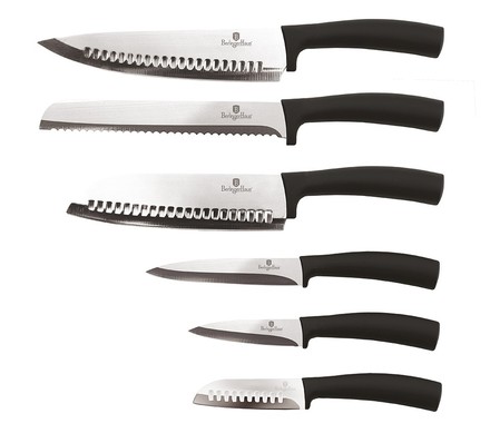 Sada nožů Berlingerhaus BH-2478 nerez 6 ks Black Silver Collection