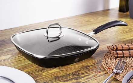 Pánev grilovací Berlingerhaus BH-6130 s poklicí 28 cm Black Professional Line (4)