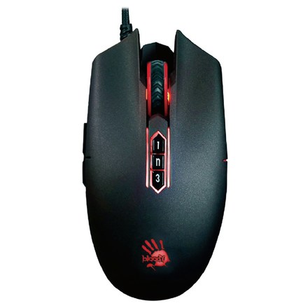 Počítačová myš A4Tech BLOODY P80 PRO RGB - černá
