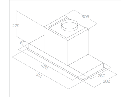 Vestavný odsavač par Elica HIDDEN 2.0 BLGL/A/52 (1)