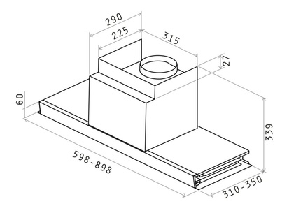 Komínový odsavač par Elica TUBE PRO IX/A/43 (3)