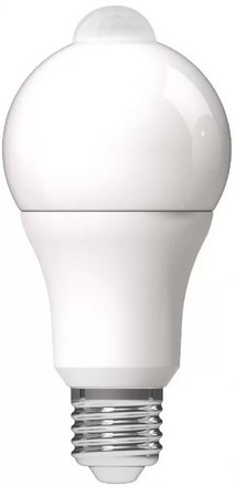 LED žárovka s čidlem Avide (33184) ASG27NW-8.8W-PIR Led globe mléč. 8,8W, 4000K PIR čidlo