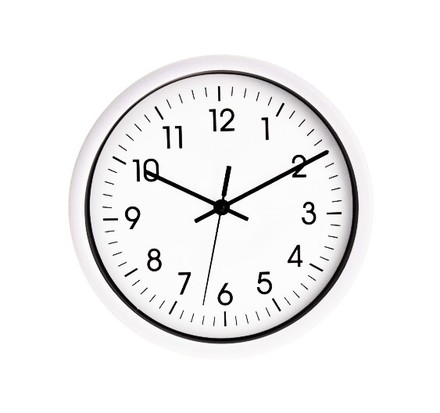 Nástěnné hodiny Segnale KO-837000020bila ručičkové 20 cm bílý rám