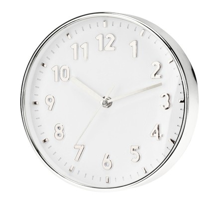 Nástěnné hodiny Segnale KO-837000740stri ručičkové 20 cm stříbrná