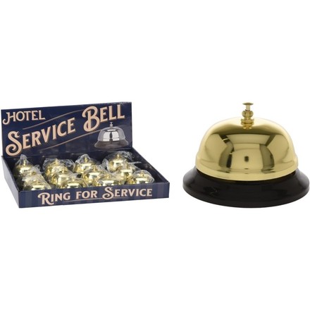 Hotelový zvonek Homestyling KO-C37008420 recepční zlatý