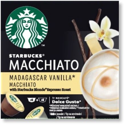 Kávové kapsle Starbucks Madagask Van. Latte Macc 12cap