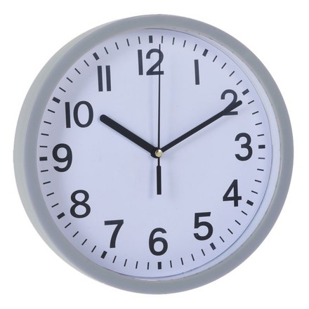 Nástěnné hodiny Segnale KO-837000050seda ručičkové 22,5 cm šedý rám
