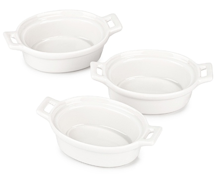 Zapékací misky Excellent KO-798000090oval porcelánové sada 3 ks oválná
