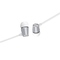 Sluchátka do uší Swissten YS500 Metal Dynamic stříbrno bílá (1)