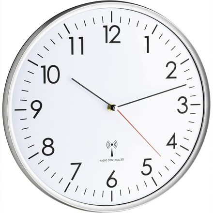 Nástěnné hodiny TFA 60.3514, stříbrné