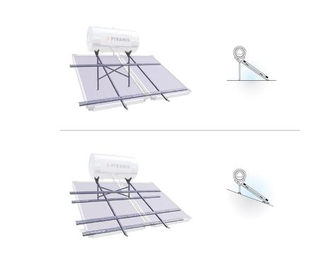 Solární ohřívač vody Pyramis 160ltr kolektor 2m2 - ohřev vody (2)