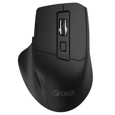 Počítačová myš C-Tech Ergo WM-05 optická/ 6 tlačítek/ 1600DPI - černá
