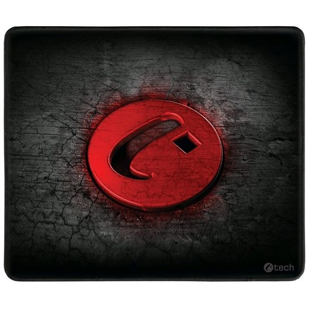 Podložka pod myš C-Tech GMP-02M, gamming, 32×27 cm - černá/ červená