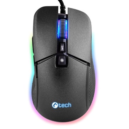 Počítačová myš C-Tech Dawn optická/ 7 tlačítek/ 6400DPI - černá