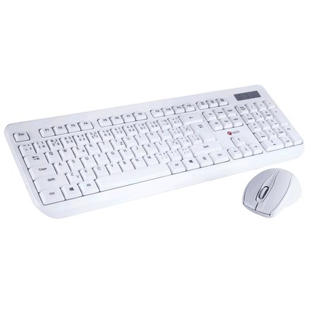 Set klávesnice s myší C-Tech WLKMC-01, CZ/ SK - bílá
