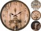 Nástěnné hodiny Excellent KO-Y36901130spun dřevěné 33 cm BISTRO špunty (1)