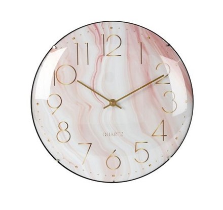 Nástěnné hodiny Segnale KO-HZ1003630ruzo 30 cm růžové