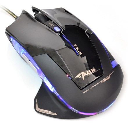 Počítačová myš E-Blue Mazer R / optická / 6 tlačítek / 2400dpi - černá