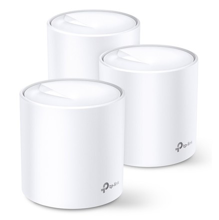 Wi-Fi router TP-Link Deco X60(3-pack) AX5400, WiFi 6, 2x GLAN, / 574Mbps 2,4GHz/ 2402Mbps 5GHz