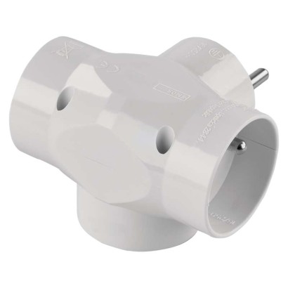 Rozbočovací zásuvka Emos - 3x kulatá P0024N (6)
