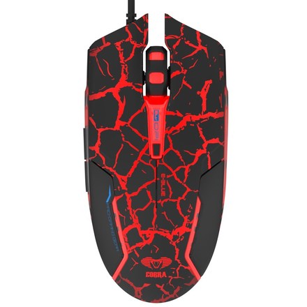 Počítačová myš E-Blue Cobra + e-box - černá/ červená