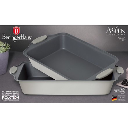 Pečící plech s titanovým nepřilnavým povrchem Berlingerhaus BH-7650 sada 2 ks Aspen Collection (2)