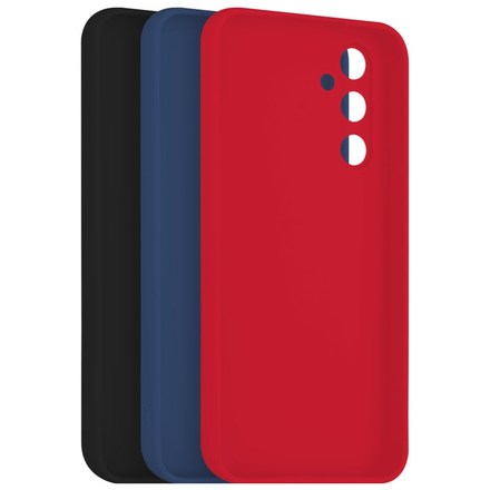 Set krytů na mobil Fixed Story na Samsung Galaxy A54 5G - černý/ červený/ modrý