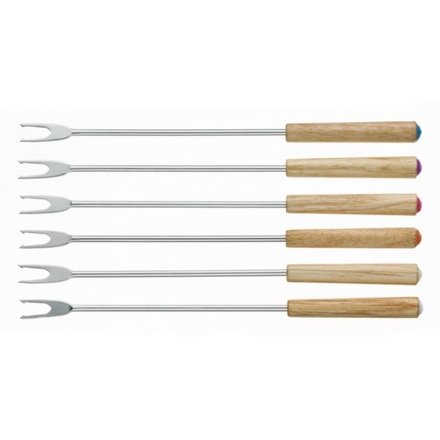 Fondue vidlička Kela KL 79164 MODESSA 6ks dřevo