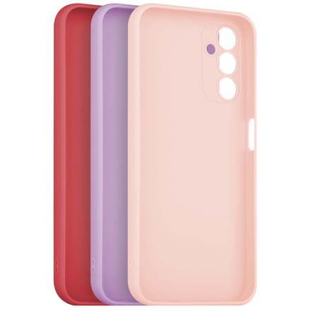 Set krytů na mobil Fixed Story na Samsung Galaxy A14/ A14 5G - červený/ růžový/ fialový