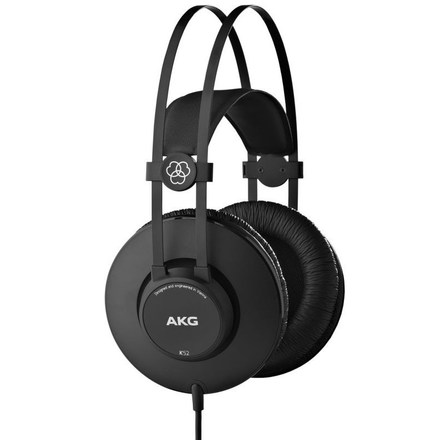 Polootevřená sluchátka AKG K52 - černá