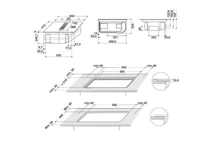 Indukční deska s integrovaným odsavačem Whirlpool WVH 1065B (4)