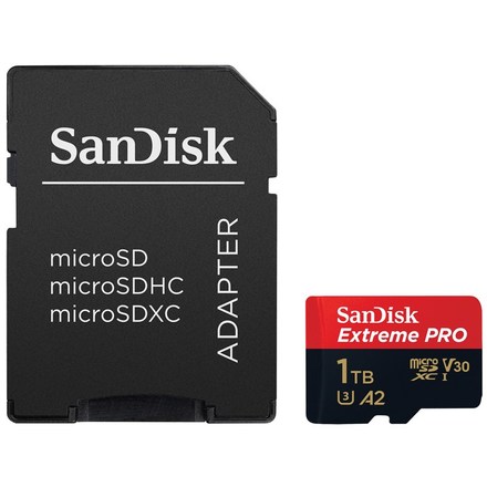 Paměťová karta SanDisk Extreme Pro microSDXC 1TB 170MB/s + ada.