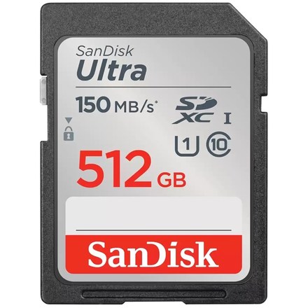 Paměťová karta SanDisk SDXC Ultra 512 GB UHS-I U1 (150R)