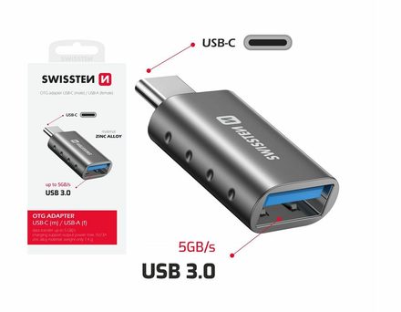 Redukce Swissten OTG adaptér - redukce USB – C USB