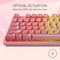 Počítačová klávesnice Razer Huntsman V2 Tenkeyless (Red Switch) - Quartz - US Layout - růžová (5)