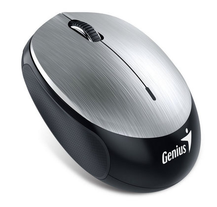 Počítačová myš Genius NX-9000BT / optická / 3 tlačítka / 1200dpi - stříbrná