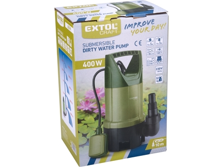 Kalové čerpadlo Extol Premium 414123 na znečištěnou vodu, 400W, 7500l/h (4)