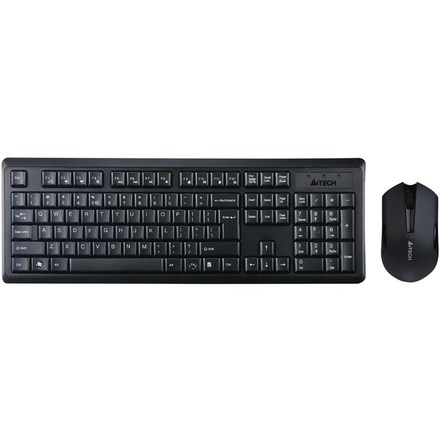 Set klávesnice s myší A4Tech 4200N + V-Track optická myš, USB, CZ - černá