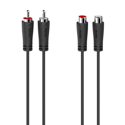 AV kabel Hama 2x cinch / 2x cinch, 3m - černý