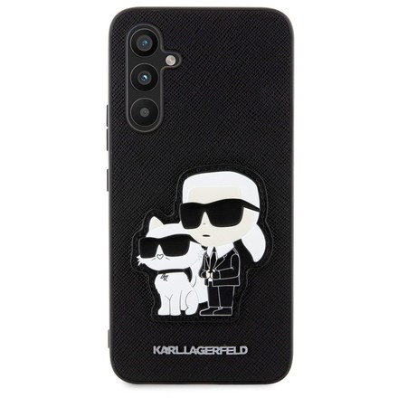 Kryt na mobil Karl Lagerfeld PU Saffiano Karl and Choupette NFT na Samsung Galaxy A34 5G - černý