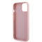 Kryt na mobil Guess Rhinestones Triangle Metal Logo na Apple iPhone 14 - růžový (3)