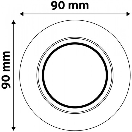 Podhledové svítidlo Avide (9571791) GU10 9x9cm antracit (2)