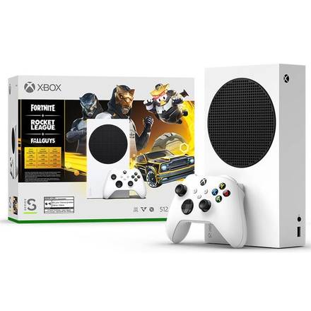 Herní konzole Microsoft Xbox Series S Fortnite + Rocket League + Fall Guys Bundle