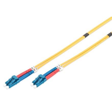 Optický kabel Digitus Optic Patch, LC / LC, Singlemode, OS1, 09/ 125 µ, 10m - žlutý