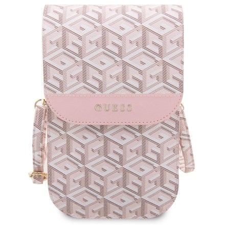 Pouzdro na mobil Guess PU G Cube Phone Bag - růžové